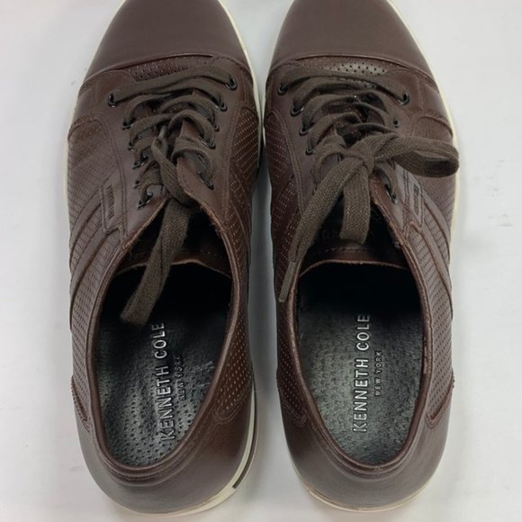 Kenneth Cole "Right On Cue" brown sneakers, Sz 8.5 - Picture 8 of 11